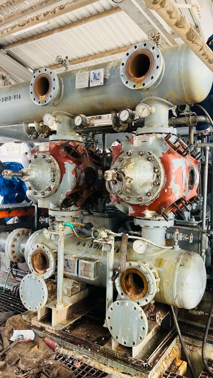 High-Pressure Reciprocating Gas Compressor